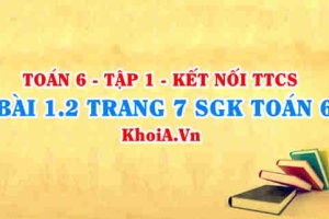 Bài 1.2 trang 7 SGK Toán 6 tập 1 Kết nối tri thức